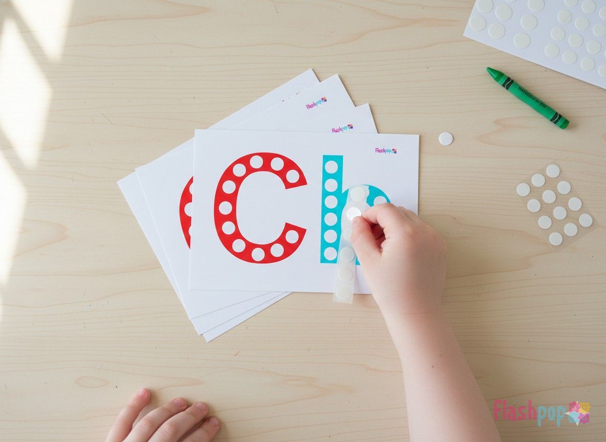 Alphabet – Dot Sticker Cards — Flashpop