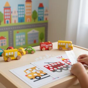 Flashpop - Transports - Dot Sticker Cards