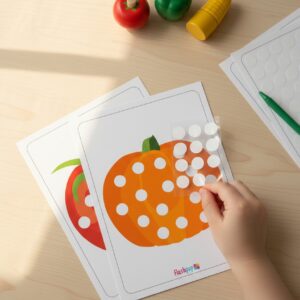 Flashpop - Vegetables - Dot Sticker Cards